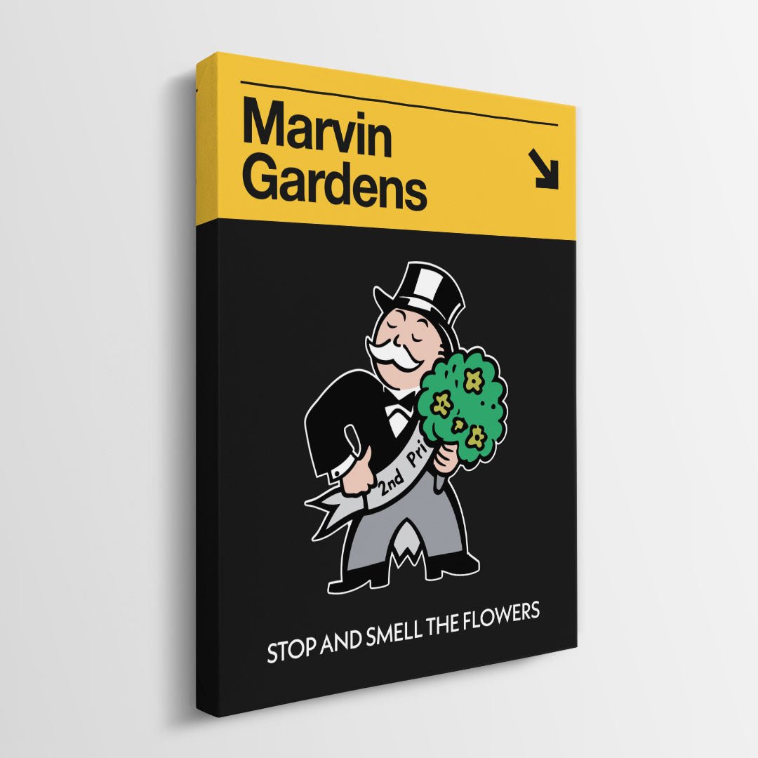 Marvin Gardens Sign canvas wall art