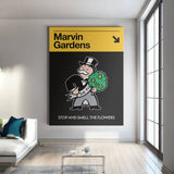 Marvin Gardens Sign canvas wall art