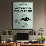 Match Effort With Ambition canvas wall art
