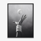 Match Point tennis canvas with black frame