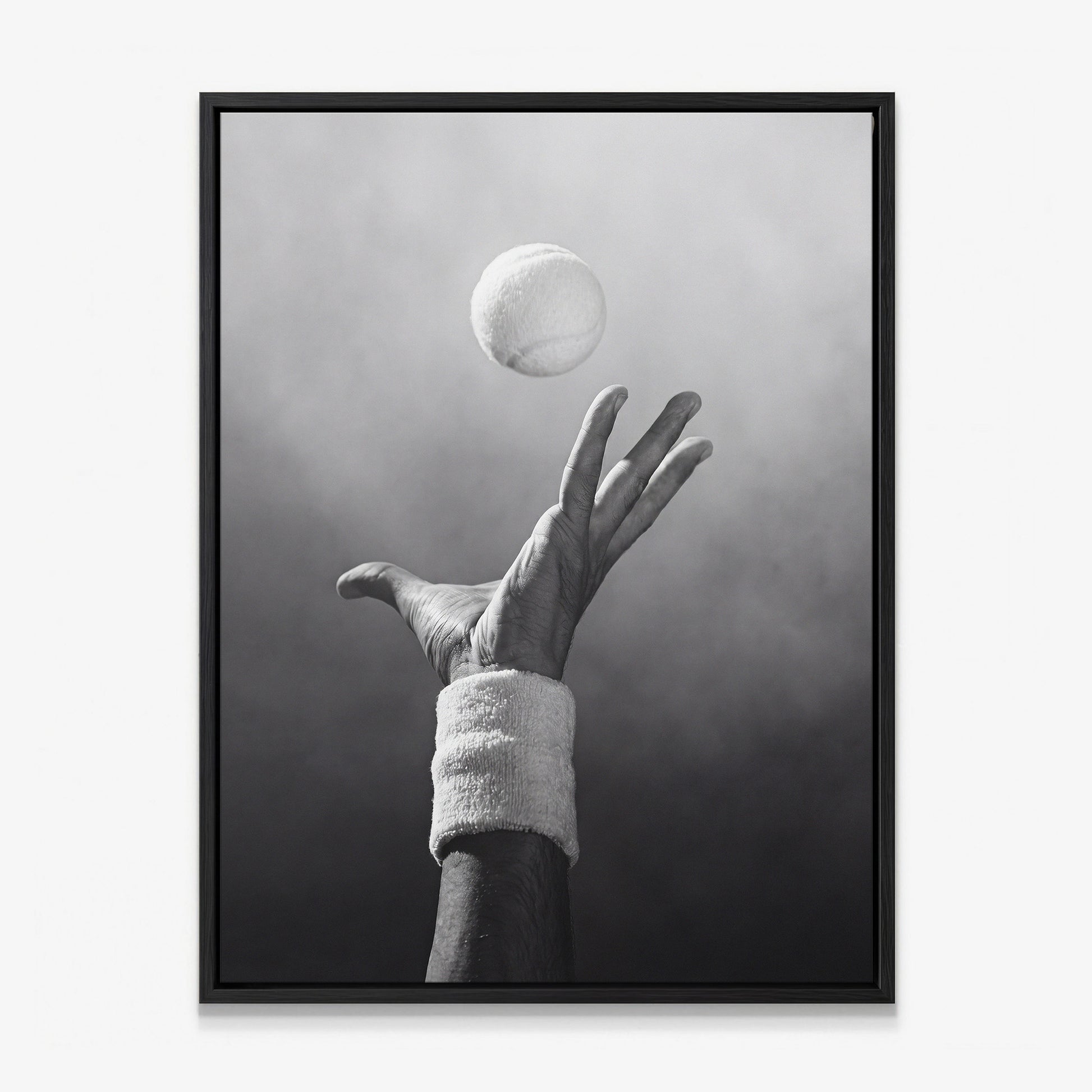 Match Point tennis canvas with black frame