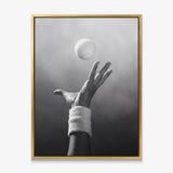 Match Point tennis canvas with gold frame