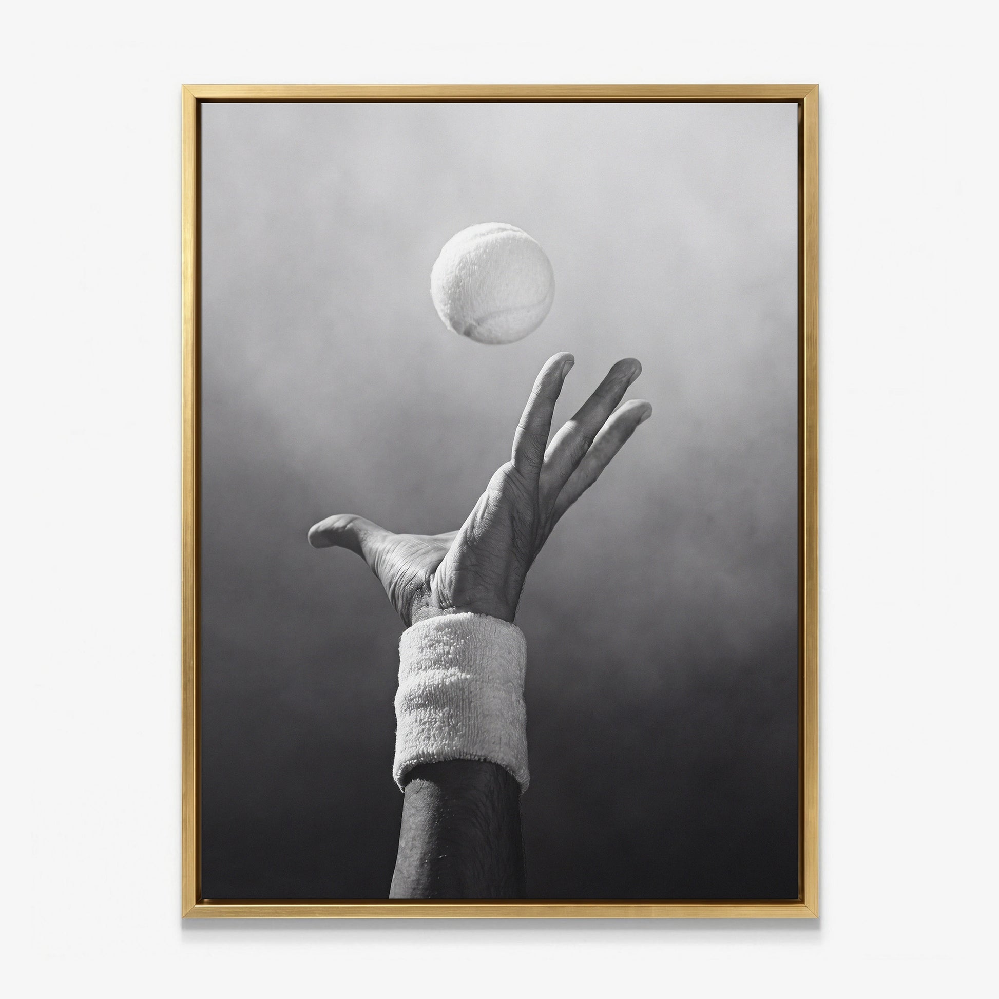 Match Point tennis canvas with gold frame