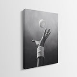 Match Point tennis canvas gallery-wrapped side edge