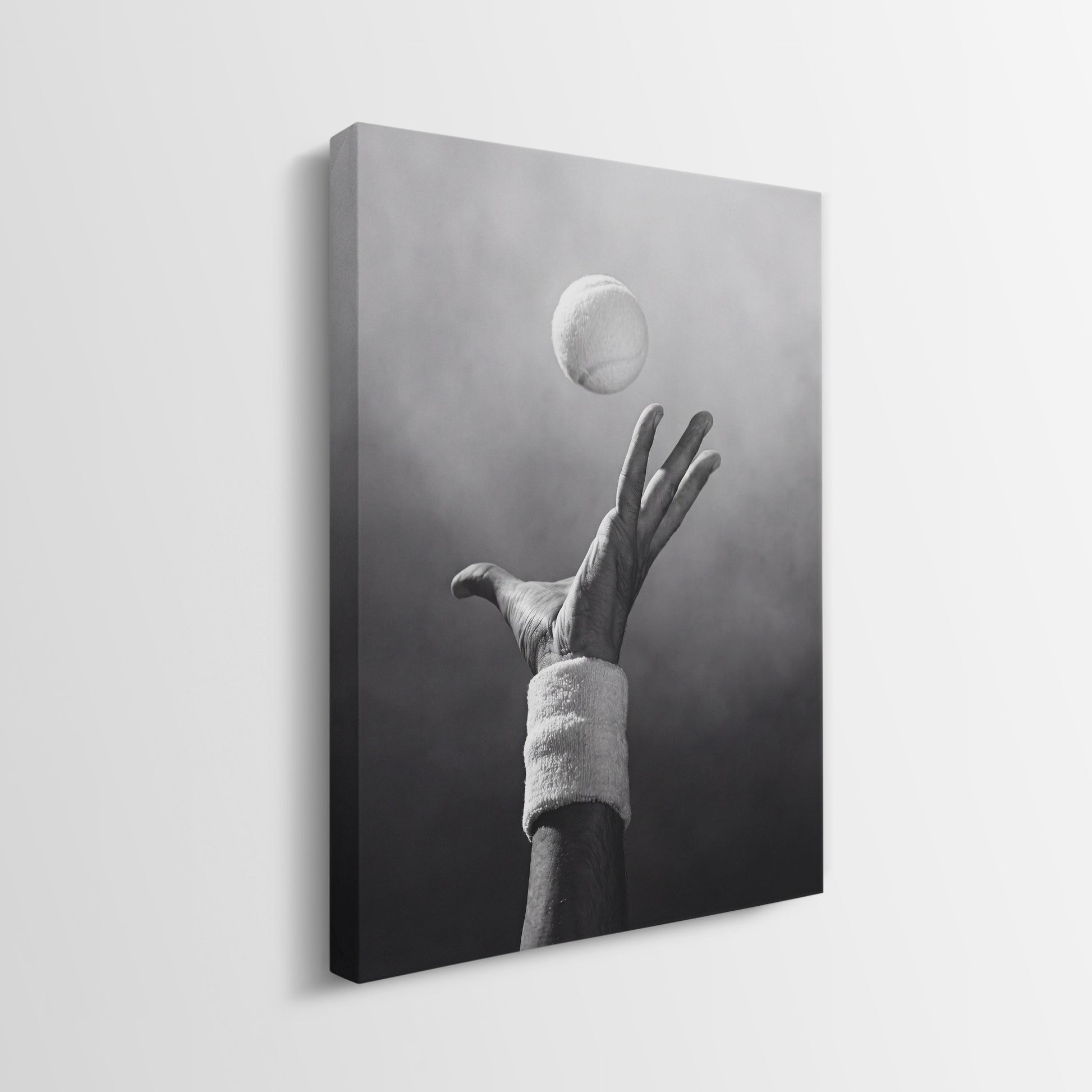 Match Point tennis canvas gallery-wrapped side edge