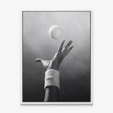 Match Point tennis canvas with white frame