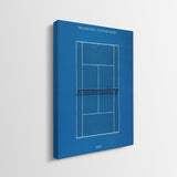 Melbourne Center Court tennis canvas gallery-wrapped side edge