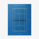 Melbourne Center Court tennis wall art canvas print
