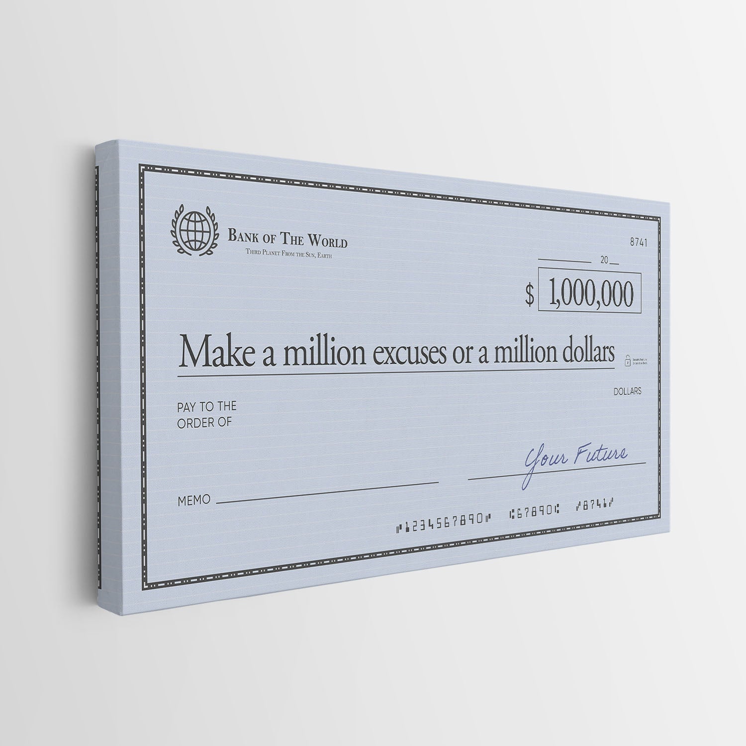 Million Excuses (Dollar Edition) canvas art