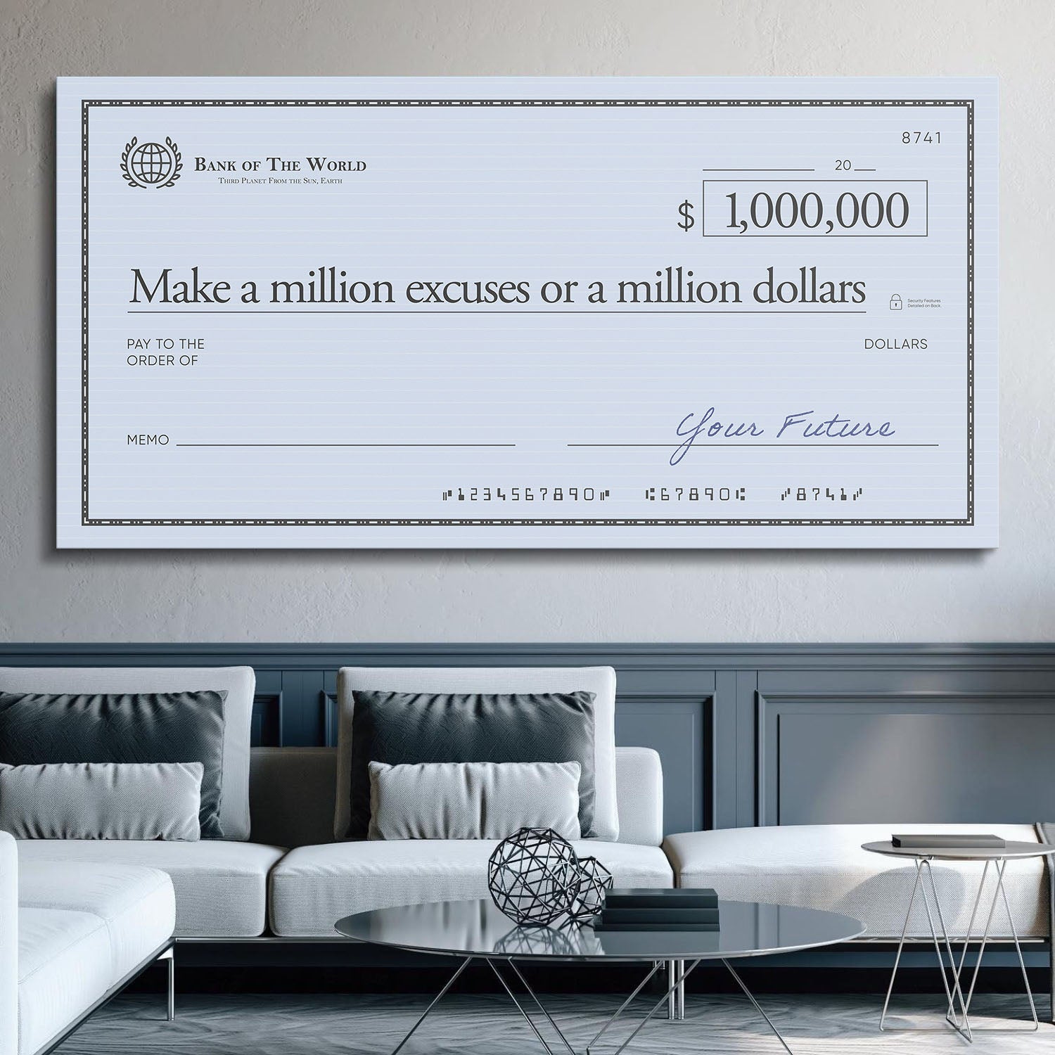 Million Excuses (Dollar Edition) canvas art