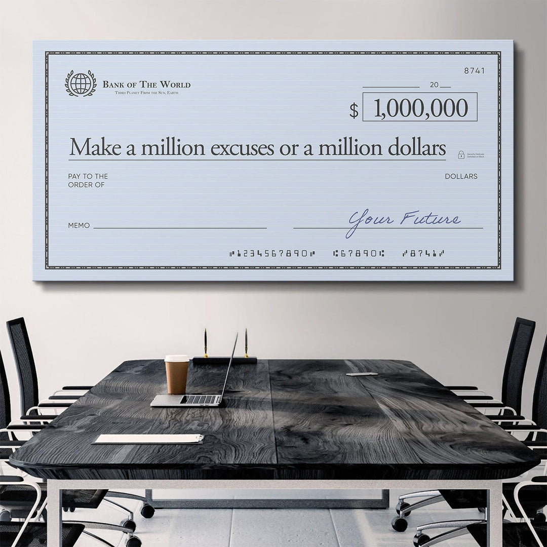 Million Excuses (Dollar Edition) canvas art