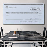 Million Excuses (Dollar Edition) canvas wall art