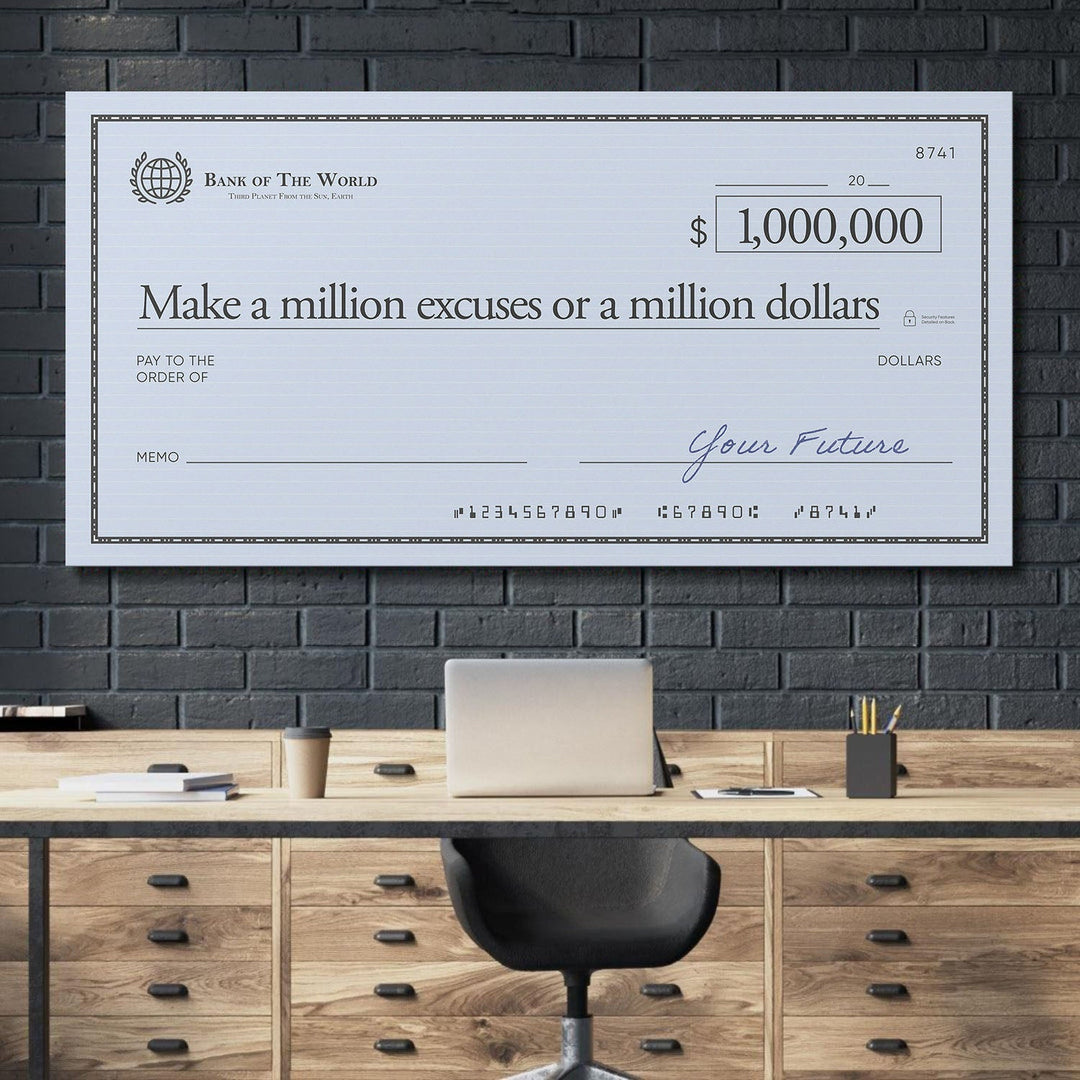 Million Excuses (Dollar Edition) canvas art