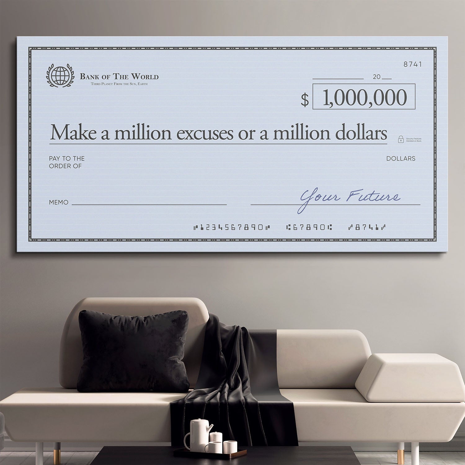 Million Excuses (Dollar Edition) canvas art