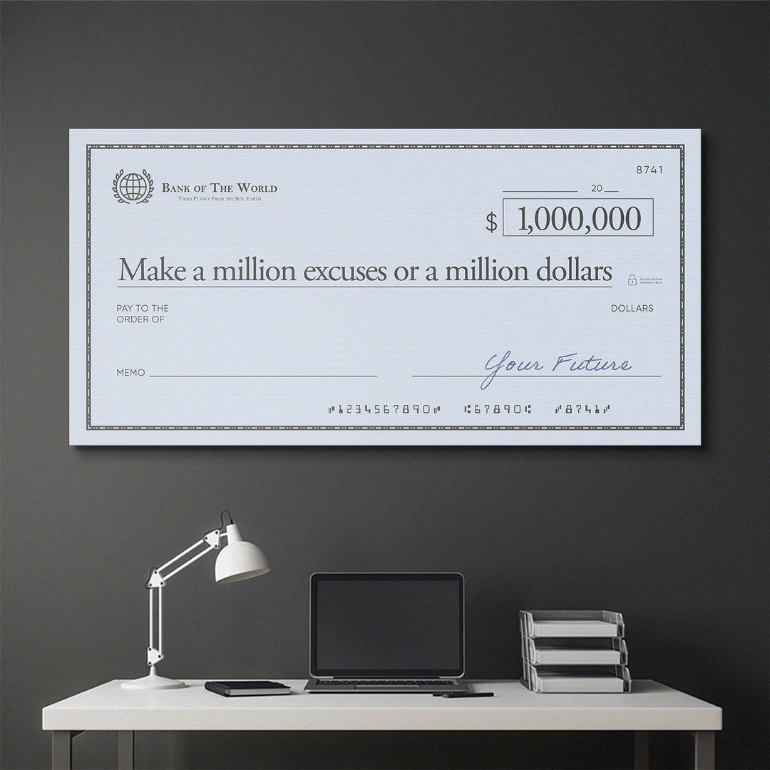 Million Excuses (Dollar Edition) canvas art