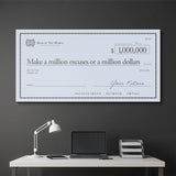 Million Excuses (Dollar Edition) canvas wall art