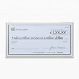 Million Excuses (Dollar Edition) canvas wall art