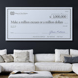 Million Excuses (Dollar Edition) canvas wall art