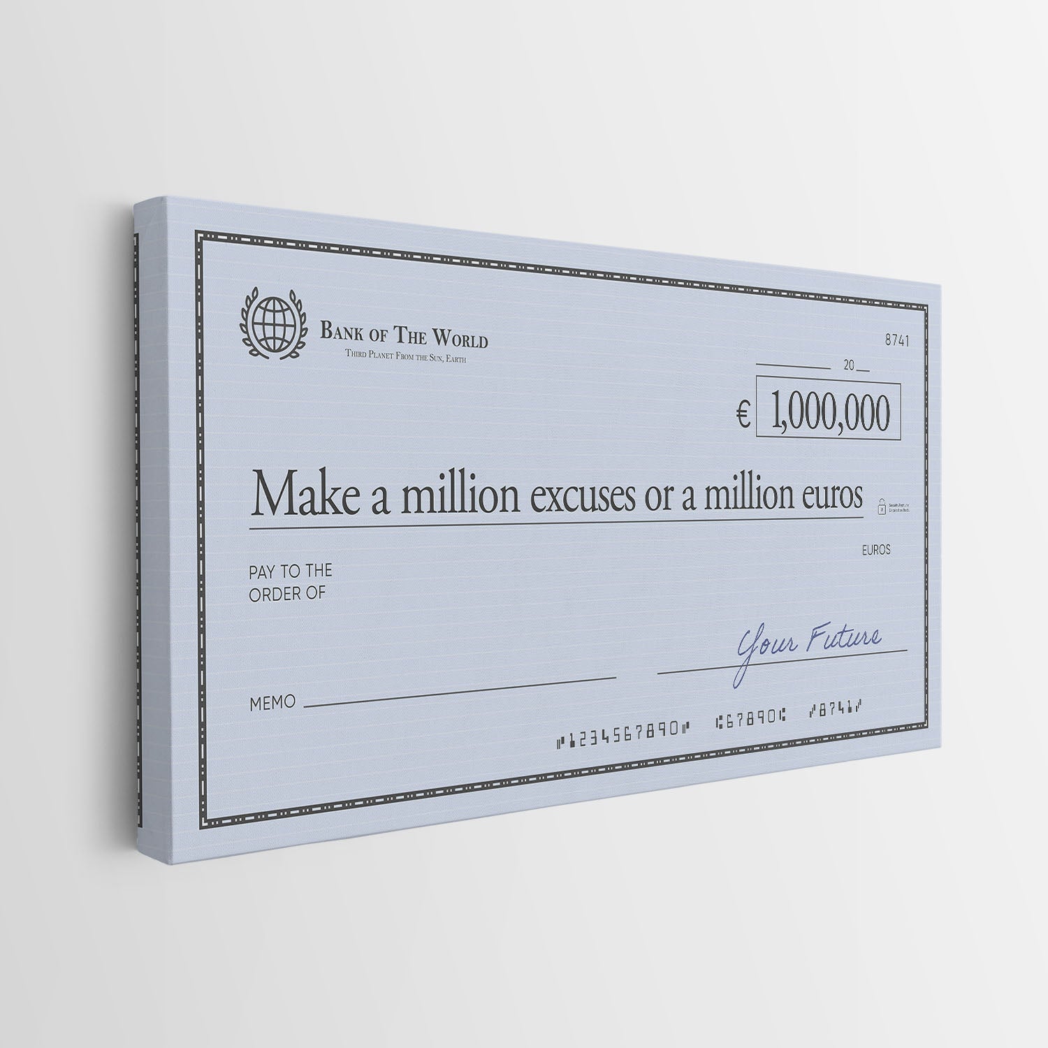 Million Excuses (Euro Edition) canvas wall art