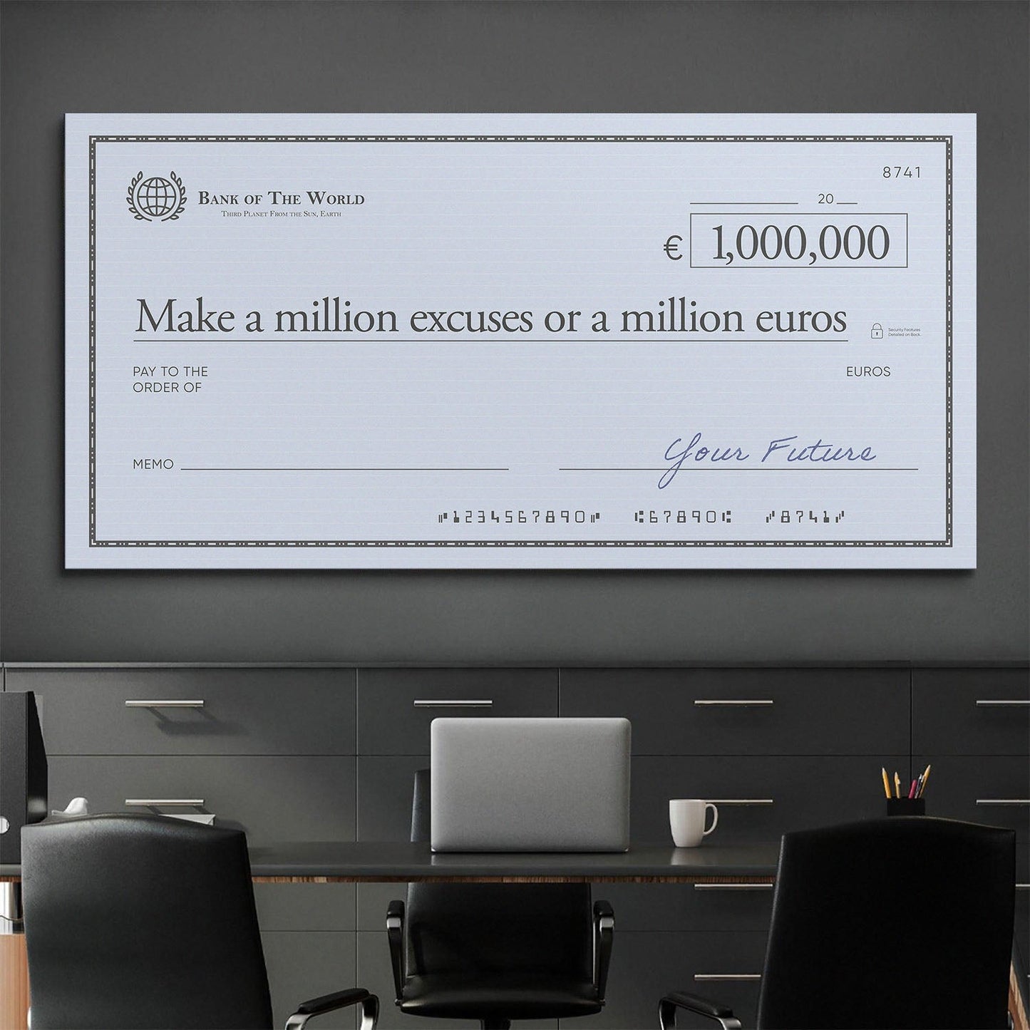 Million Excuses (Euro Edition) canvas art