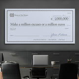 Million Excuses (Euro Edition) canvas wall art
