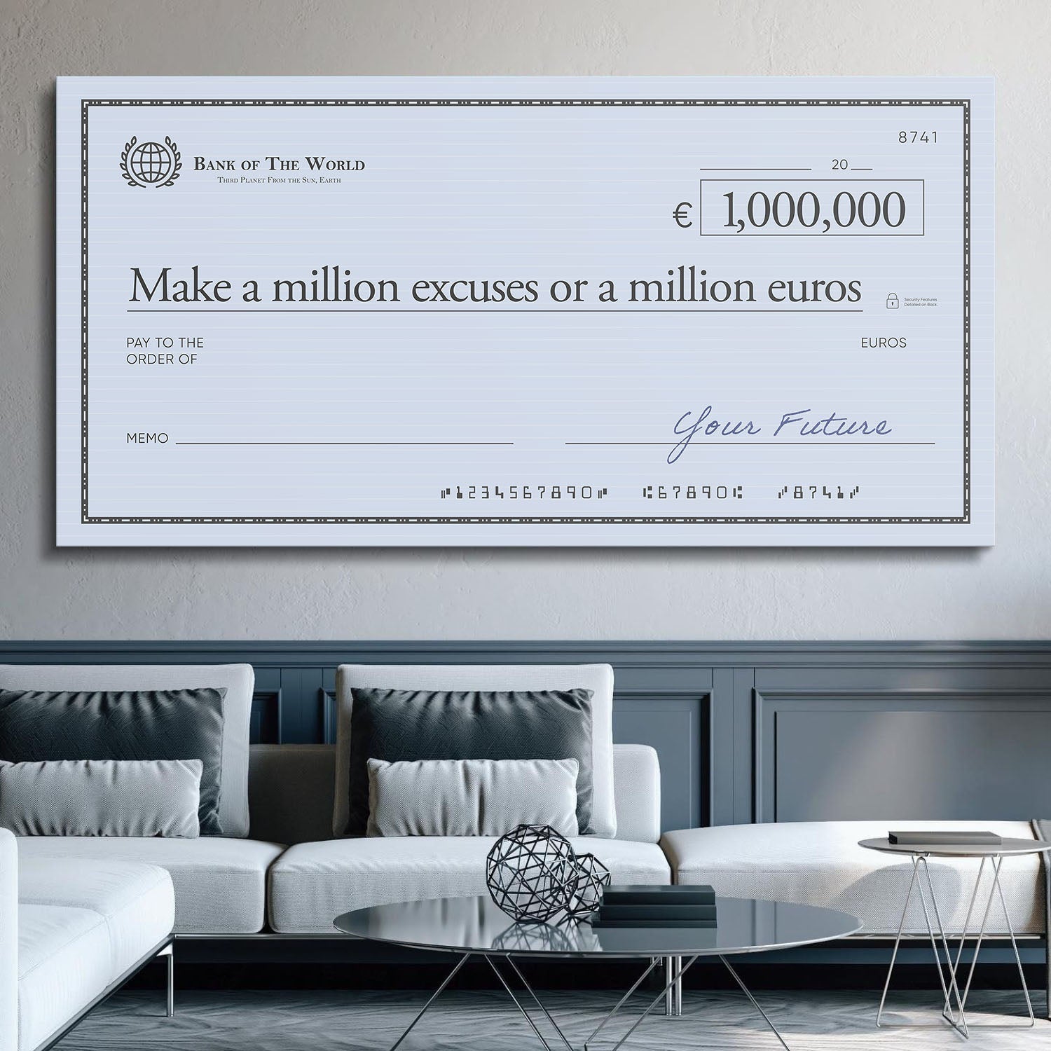 Million Excuses (Euro Edition) canvas art