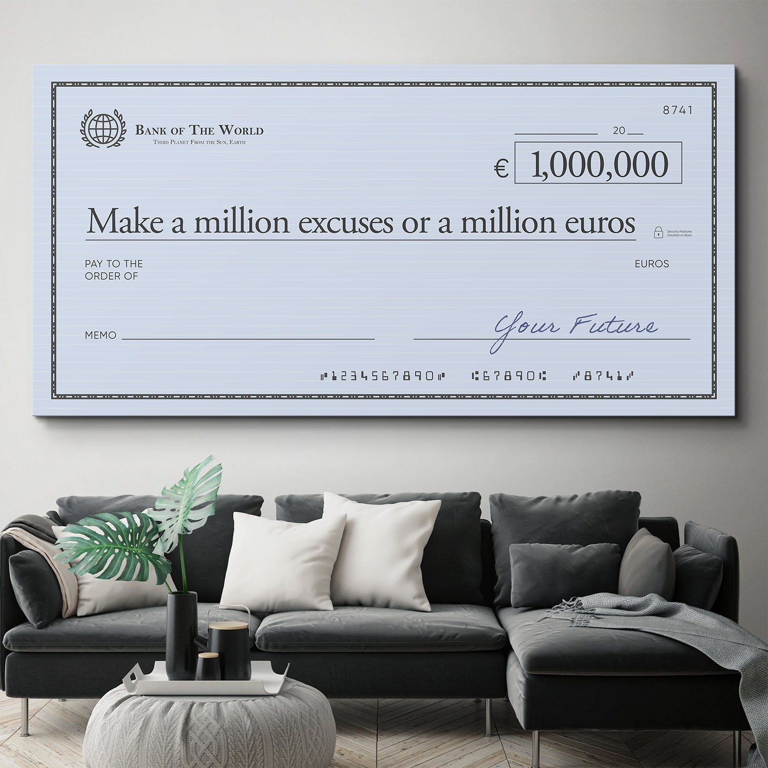 Million Excuses (Euro Edition) canvas art