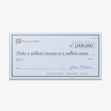 Million Excuses (Euro Edition) canvas wall art