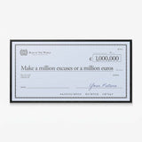 Million Excuses (Euro Edition) canvas wall art