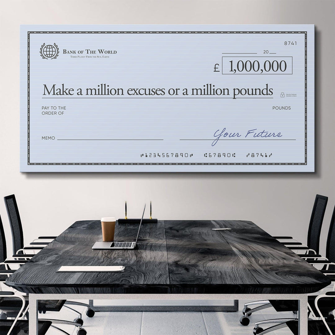 Million Excuses (Pound Edition) canvas art