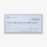 Million Excuses (Pound Edition) canvas wall art