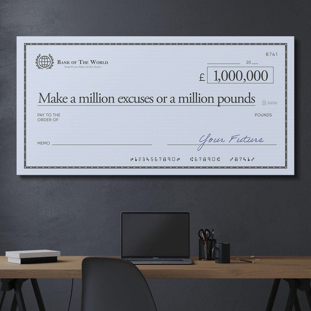 Million Excuses (Pound Edition) canvas art