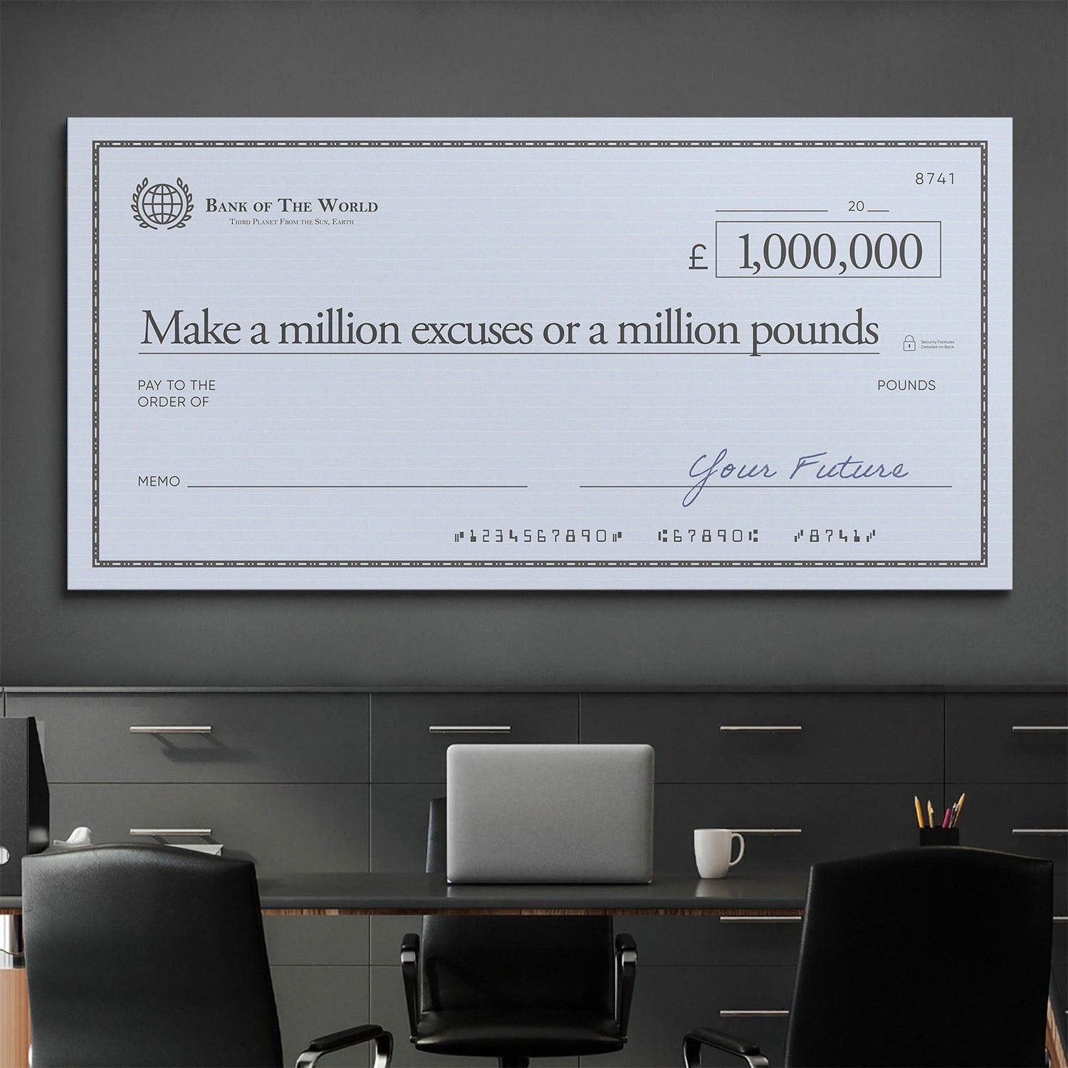 Million Excuses (Pound Edition) canvas art