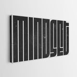 Mindset (Black Maze) canvas wall art