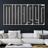 Mindset (Black Maze) canvas wall art