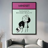 Mindset canvas wall art