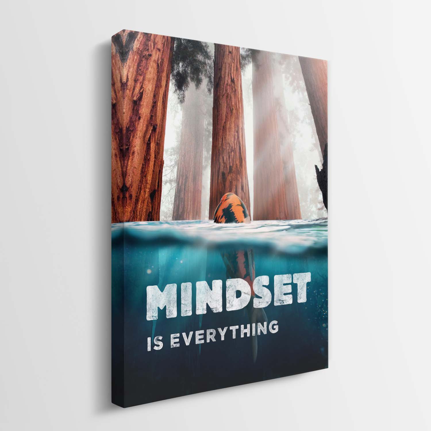 Mindset Is Everything (Koi Edition) canvas art