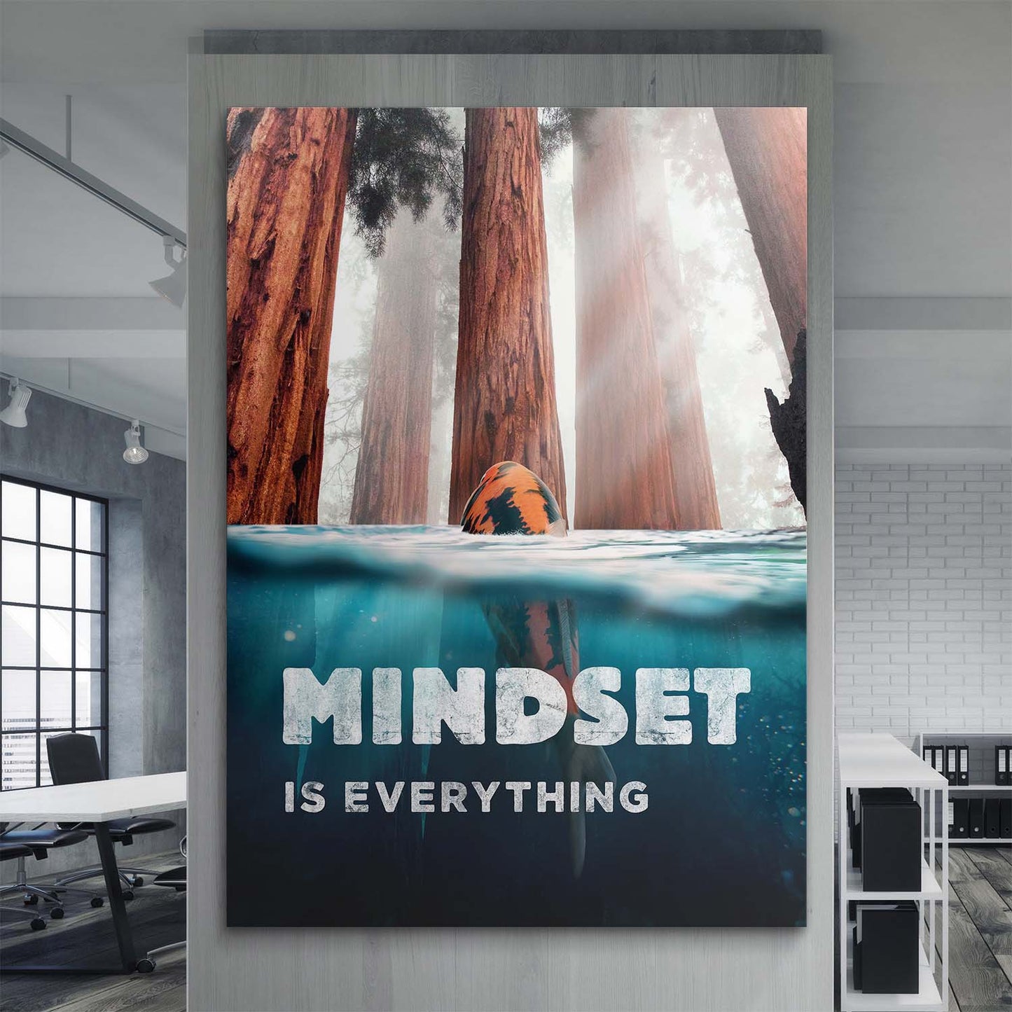 Mindset Is Everything (Koi Edition) canvas art