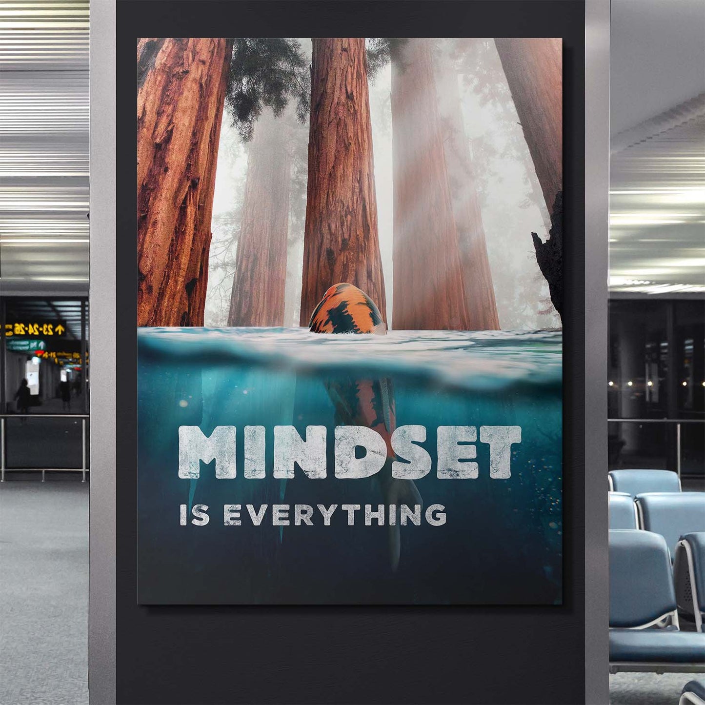 Mindset Is Everything (Koi Edition) canvas art