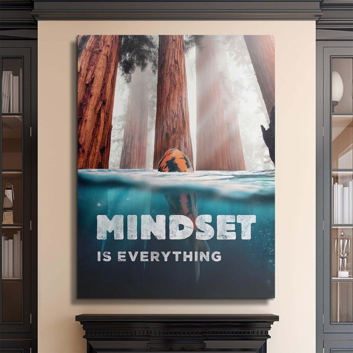 Mindset Is Everything (Koi Edition) canvas art