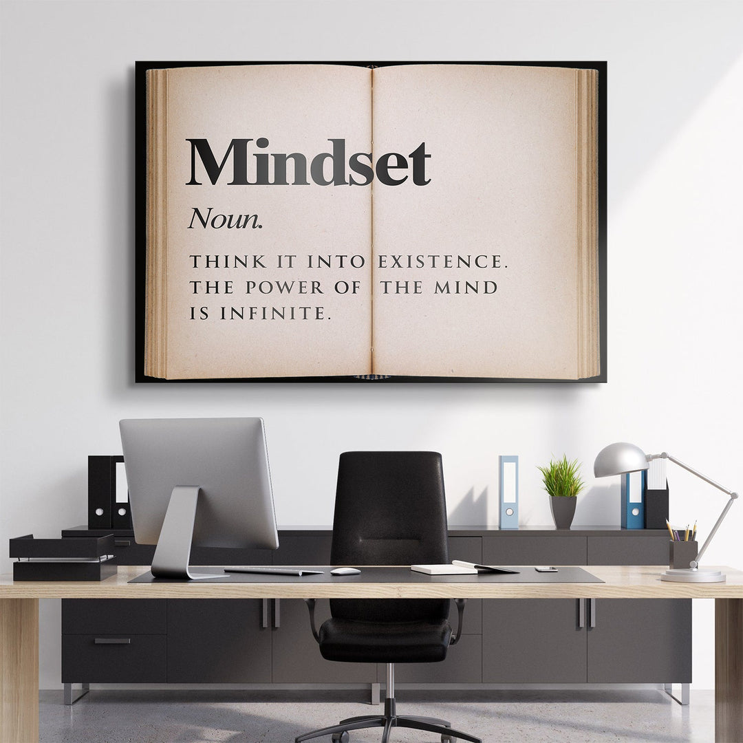 Mindset - Open Book canvas art