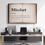 Mindset Open Book canvas wall art