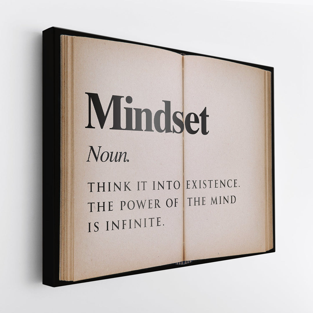 Mindset - Open Book canvas art