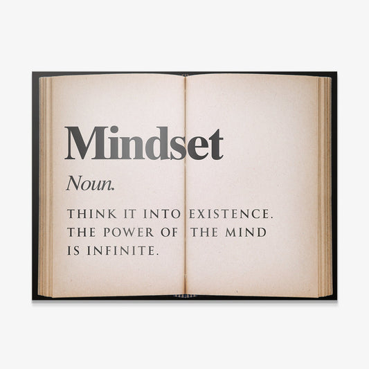 Mindset - Open Book canvas art