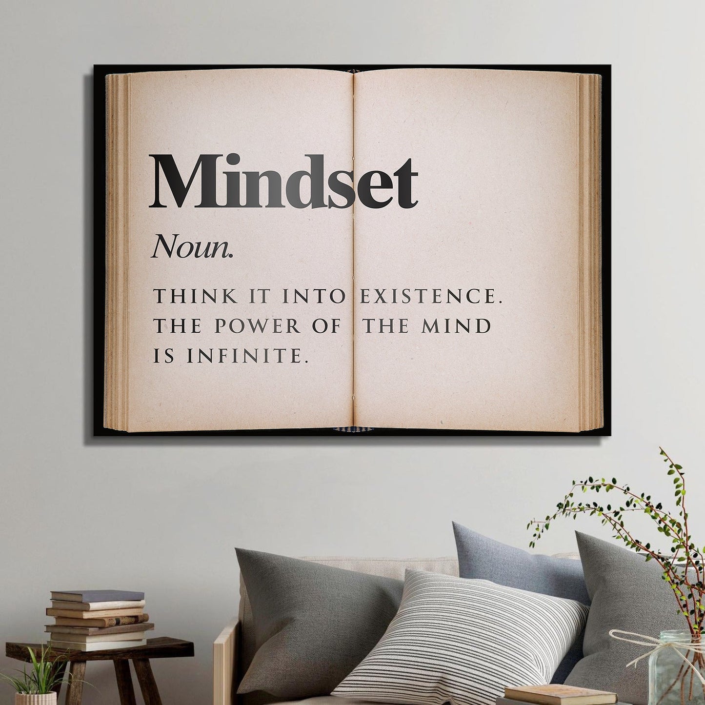 Mindset - Open Book canvas art