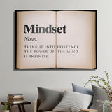 Mindset Open Book canvas wall art