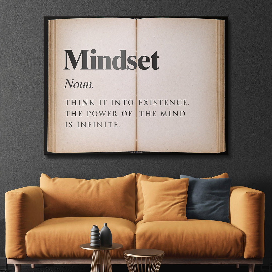 Mindset - Open Book canvas art