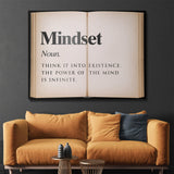 Mindset Open Book canvas wall art