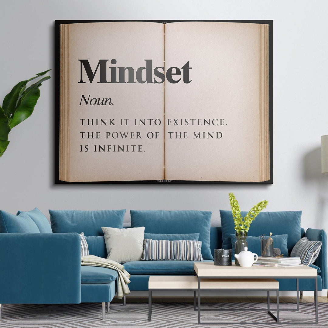 Mindset - Open Book canvas art