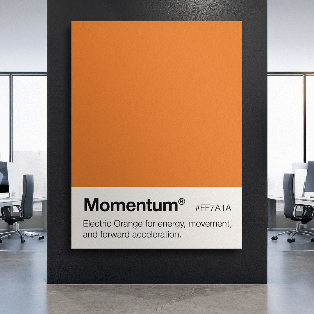 Momentum Palette motivational canvas wall art